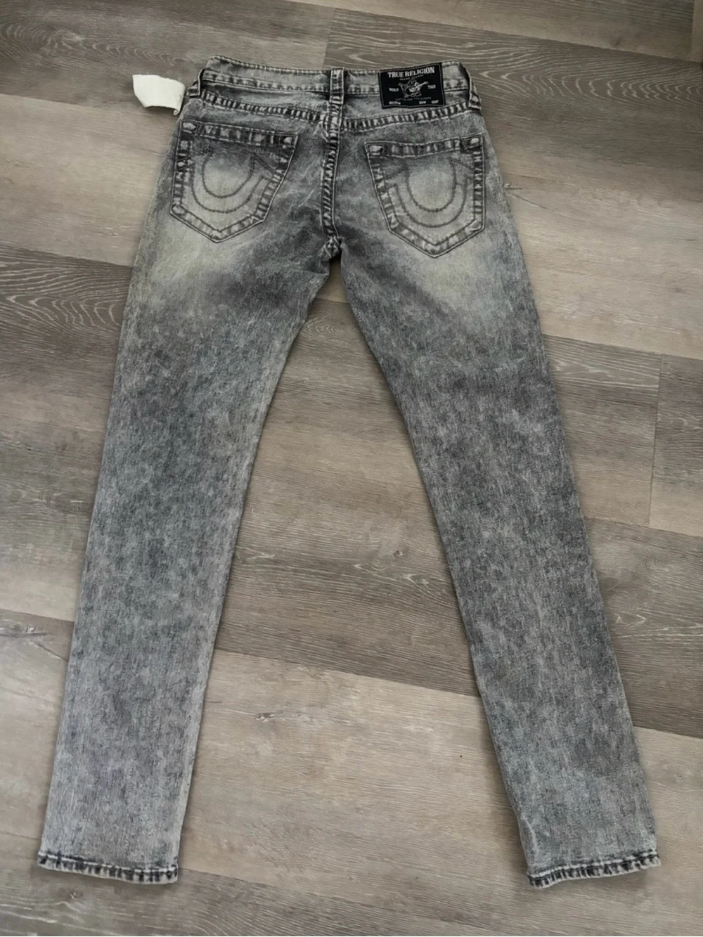 True Religion Rocco Relaxed Skinny Jeans Men’s 29x31  lGray Black
